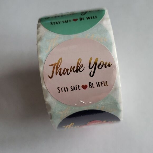Stickers roll Thank you stay safe ❤ be well - Picture 3 of 6